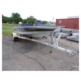 1986 Crestliner Boat with Suzuki 65 HP Motor and Trailer