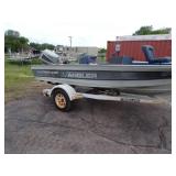 1986 Crestliner Boat with Suzuki 65 HP Motor and Trailer