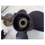 Vintage Minnow Bucket, rod and reel, anchor and Boat Motor Prop