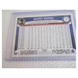 2011 Topps Mickey Mantle Card...