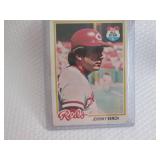 1978 Topps Johnny Bench Cards...