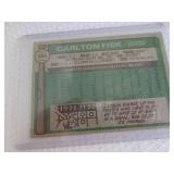 1976 ToppsCarlton Fisk Card...