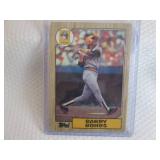 1987 Topps Barry Bonds Rookie Card...