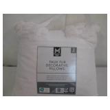 Faux fur pillow 2 pack...
