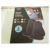 Pair of heated travel cushions...