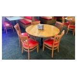 48" Round Table and 5 Chairs