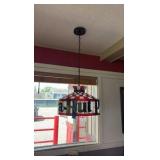 Pizza Hut hanging light fixture 17 1/2” diameter