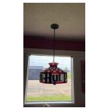 Pizza Hut hanging light fixture 17 1/2” diameter
