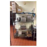 Green wire 4-shelf Rack, 48" L