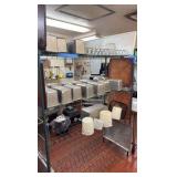 Food Prep Pans, sheets, & cutting boards on rack