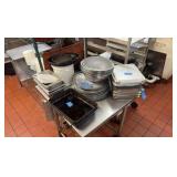 Pizza pans, steam table pans, stainless bowls