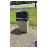 Pebble textured Trash Can 44" H.