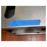 Stainless Steel Rolling Prep table-75"W