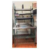 Metro NSF prep station with stainless shelves