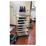 NSF Rolling stainless steel utility rack