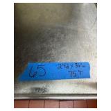 NSF Rack measures 36" w x 24"d x 75"H