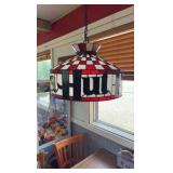 Pizza Hut hanging light fixture 17 1/2” diameter