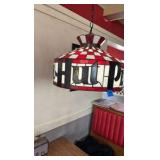 Pizza Hut hanging light fixture 17 1/2” diameter
