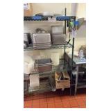 Green wire 4-shelf Rack, 48" L