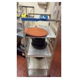 NSF Rolling stainless steel utility rack