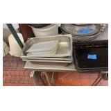 Pizza pans, steam table pans, stainless bowls