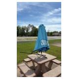 One-piece 4-bench Pebble Patio Table
