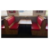 (2)Double-back booth seats (1)Single (3)tables (2)chairs