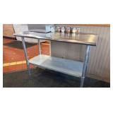48" Stainless Steel Work Table with Shelf