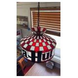 Pizza Hut hanging light fixture 17 1/2” diameter