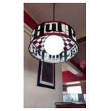 Pizza Hut hanging light fixture 17 1/2” diameter