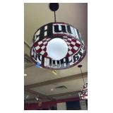 Pizza Hut hanging light fixture 17 1/2” diameter