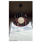 Pizza Hut hanging light fixture 17 1/2” diameter