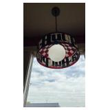 Pizza Hut hanging light fixture 17 1/2” diameter