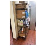 (2)NSF Wire Racks: 4-tier 75" H; 5-tier 62" H