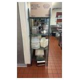 Green wire 4-shelf Rack, 48" L