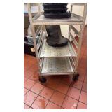 NSF Rolling stainless steel utility rack