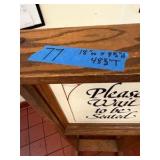 Vintage Collectible Wood Pizza Hut Lobby sign