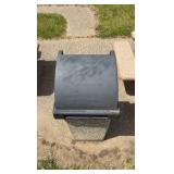 Pebble textured Trash Can 44" H.