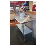 48" Stainless Steel Work Table with Shelf