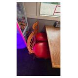 (2)Double-back booth seats (1)Single (3)tables (2)chairs