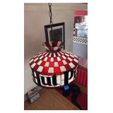 Pizza Hut hanging light fixture 17 1/2” diameter