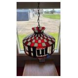 Pizza Hut hanging light fixture 17 1/2” diameter