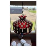 Pizza Hut hanging light fixture 17 1/2” diameter