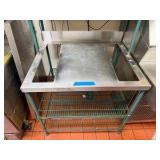 Metro NSF prep station with stainless shelves