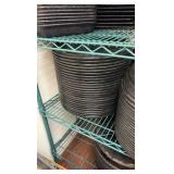 Pizza pans, pizza separators and dough troughs