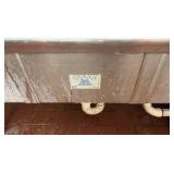 Stainless Steel 3-compartment sink faucet w/ pull-down sprayer