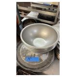 Pizza pans, steam table pans, stainless bowls