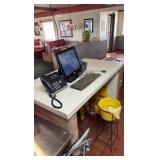 POS front desk L55” x D30” x H42”
