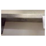 Industrial stainless steel solid wall shelf 66” L