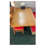 2 Tables 4 Chairs & 1 Double-back Booth Seat